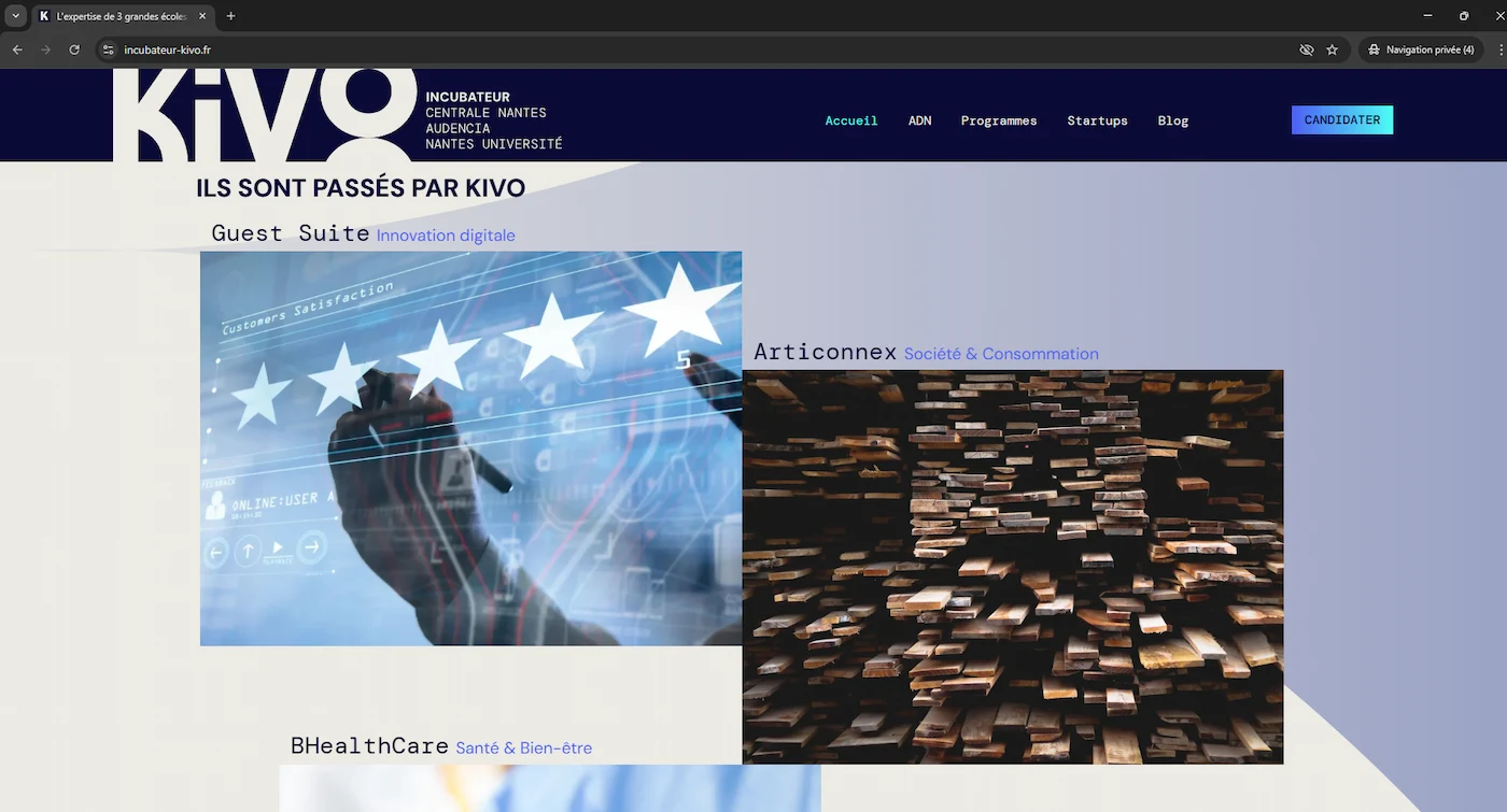 Startup dynamique